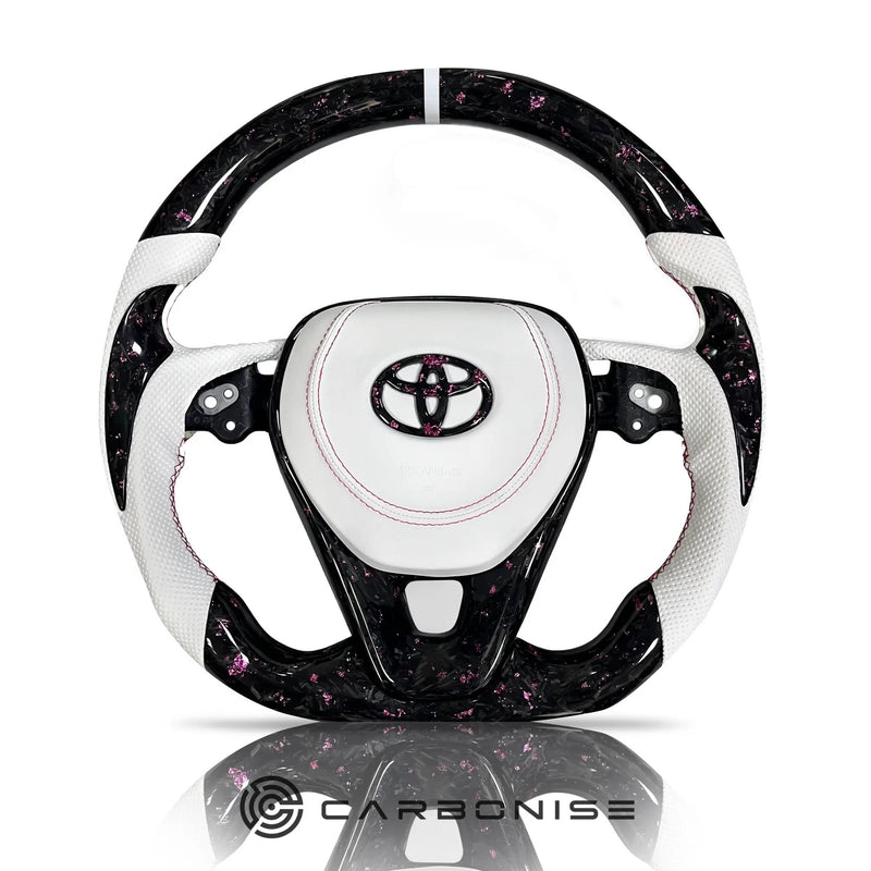 Toyota Corolla/Crown/Camry/Rav4/Harrier (Forged Carbon Fiber+Perforated Leather)@5 by CARBONISE