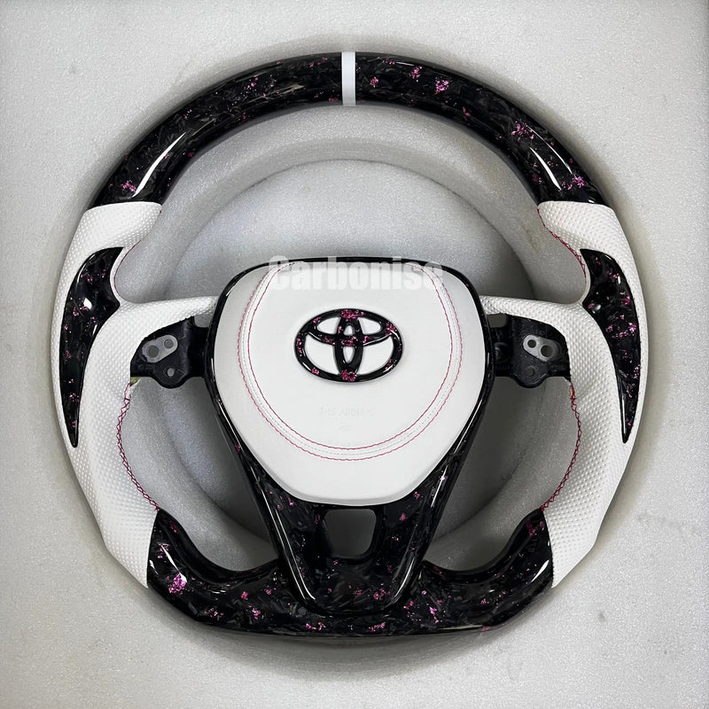 Toyota Corolla/Crown/Camry/Rav4/Harrier (Forged Carbon Fiber+Perforated Leather)@5 by CARBONISE