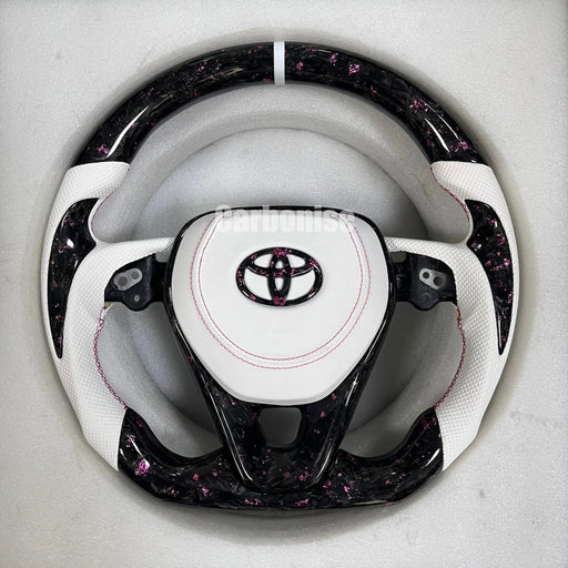 Toyota Corolla/Crown/Camry/Rav4/Harrier (Forged Carbon Fiber+Perforated Leather)@5 by CARBONISE