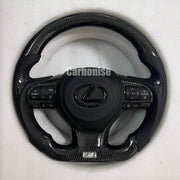 Lexus Steering Wheel (Carbon Fiber+Perforated Leather) by CARBONISE