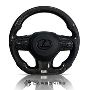 Lexus Steering Wheel (Carbon Fiber+Perforated Leather) by CARBONISE
