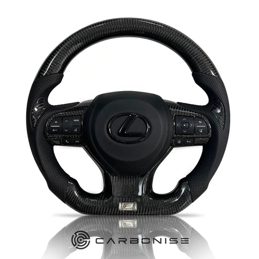 Lexus Steering Wheel (Carbon Fiber+Perforated Leather) by CARBONISE