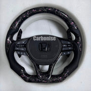 Honda Steering Wheel (Forged Carbon Fiber+Smooth Leather)@12 by CARBONISE