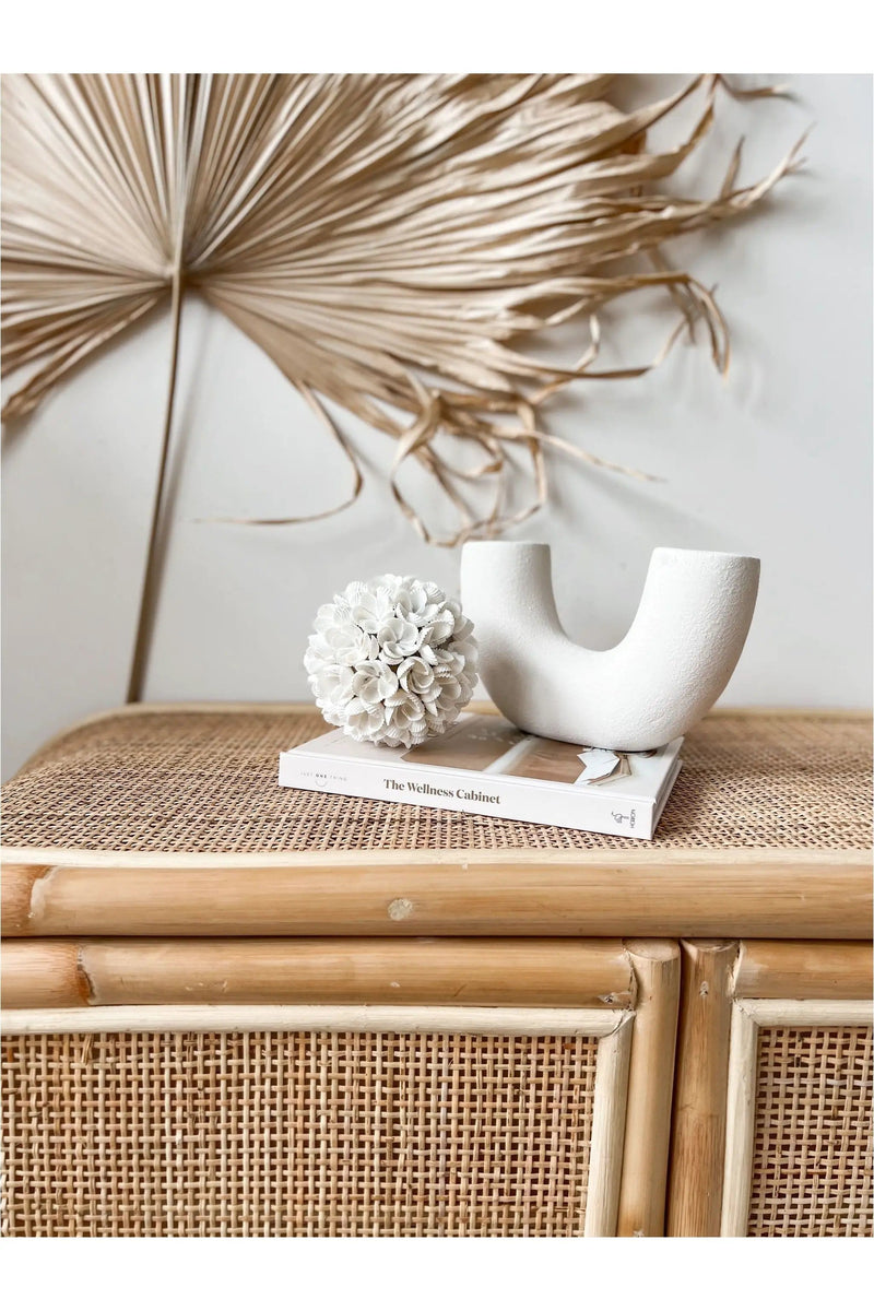 Inkah Limited White Shell Ball Decor Set Small Medium Large Coastal Accent White Shell Ball Decor Set Coastal Orbs Small Medium Large
