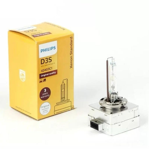 Philips HID D3S 35W Xenon Standard 4200K Auto Lamp Original Car Headlight Bright White Replacement Upgrade D3 ECE 42403C1, 1x by JBH AUTO PARTS