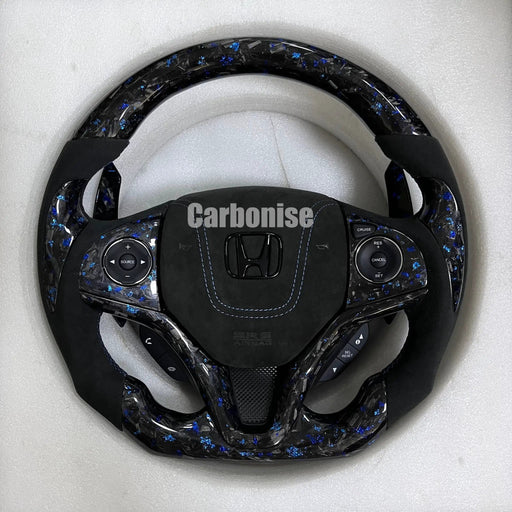 Honda Steering Wheel (Forged Carbon Fiber+Alcantara) @11 by CARBONISE