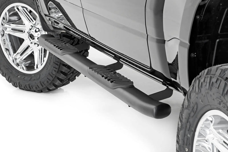 Oval Nerf Step Crew Cab Black Ram 1500 (19-26)/1500 TRX (21-24) by Magwarehouse.com