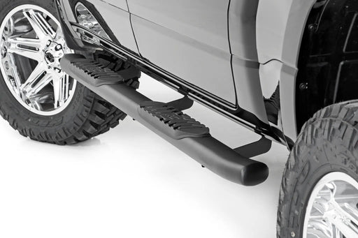 Oval Nerf Step Crew Cab Black Ram 1500 (19-26)/1500 TRX (21-24) by Magwarehouse.com