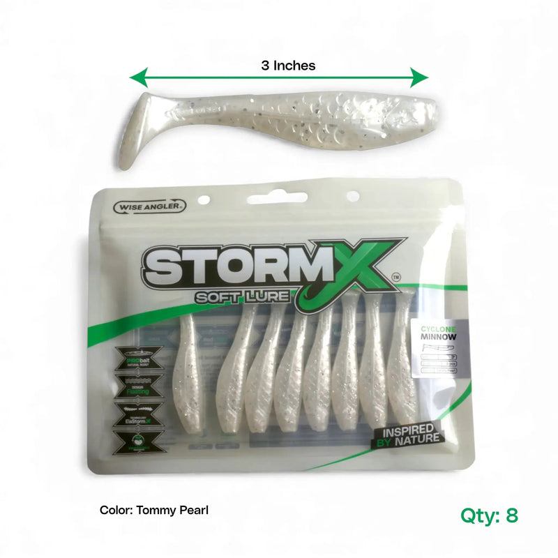 StormX™ Cyclone Minnow 3" Soft Lure by WISE ANGLER