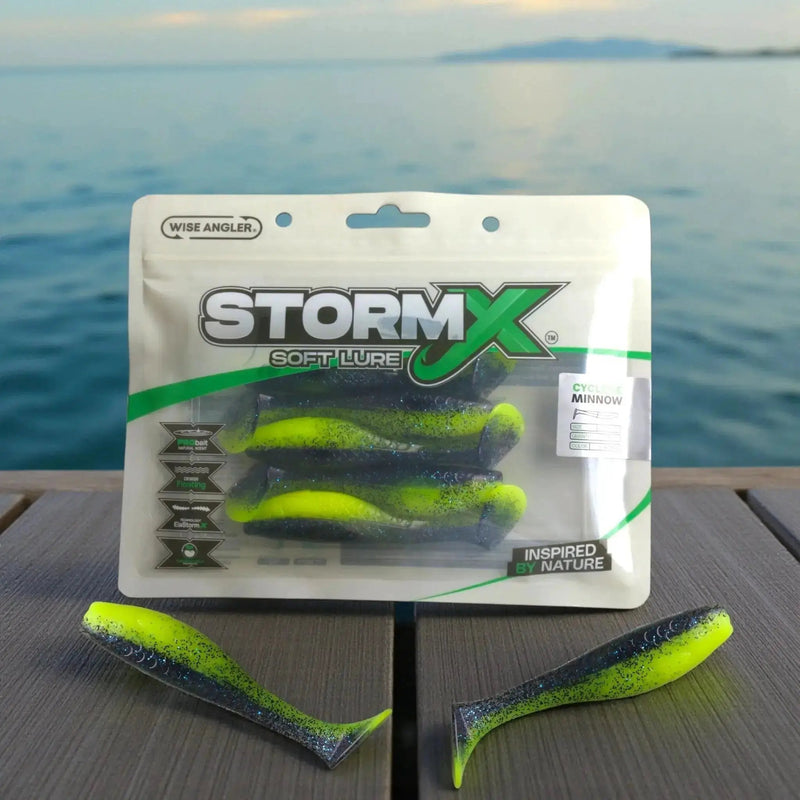 StormX™ Cyclone Minnow 4" Soft Lure by WISE ANGLER