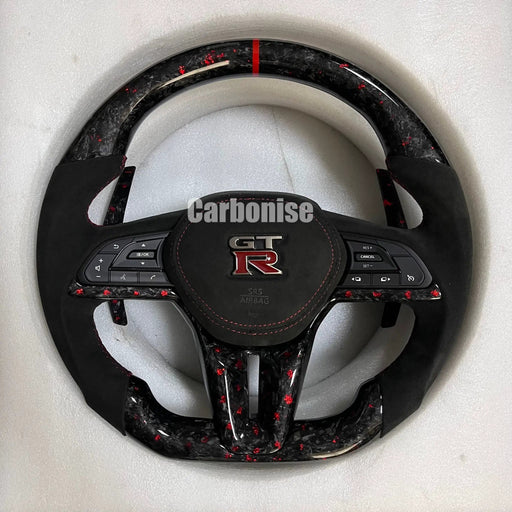 Nissan GTR Steering Wheel (Forged Carbon Fiber+Alcantara) @6 by CARBONISE