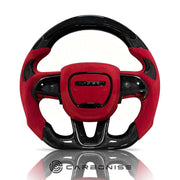 Dodge Steering Wheel(Carbon Fiber+Alcantara) #07 by CARBONISE