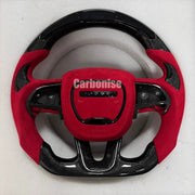 Dodge Steering Wheel(Carbon Fiber+Alcantara) #07 by CARBONISE