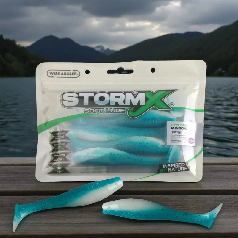 StormX™ Cyclone Minnow 5" Soft Lure by WISE ANGLER
