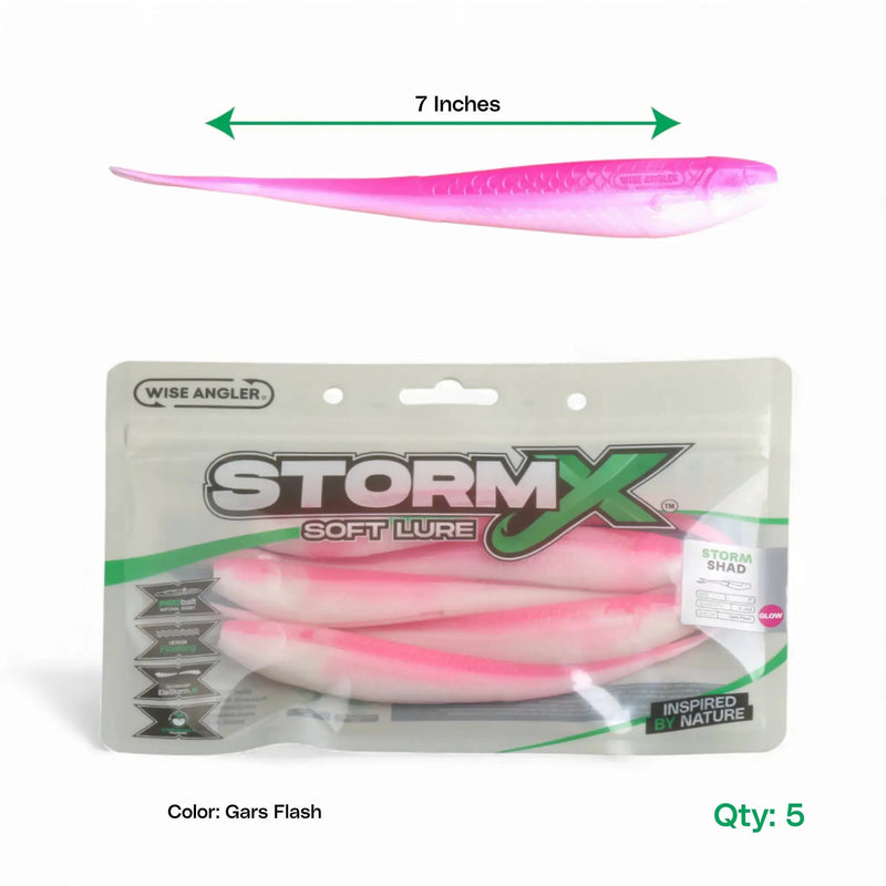 StormX™ Storm Shad 7" Soft Lure by WISE ANGLER