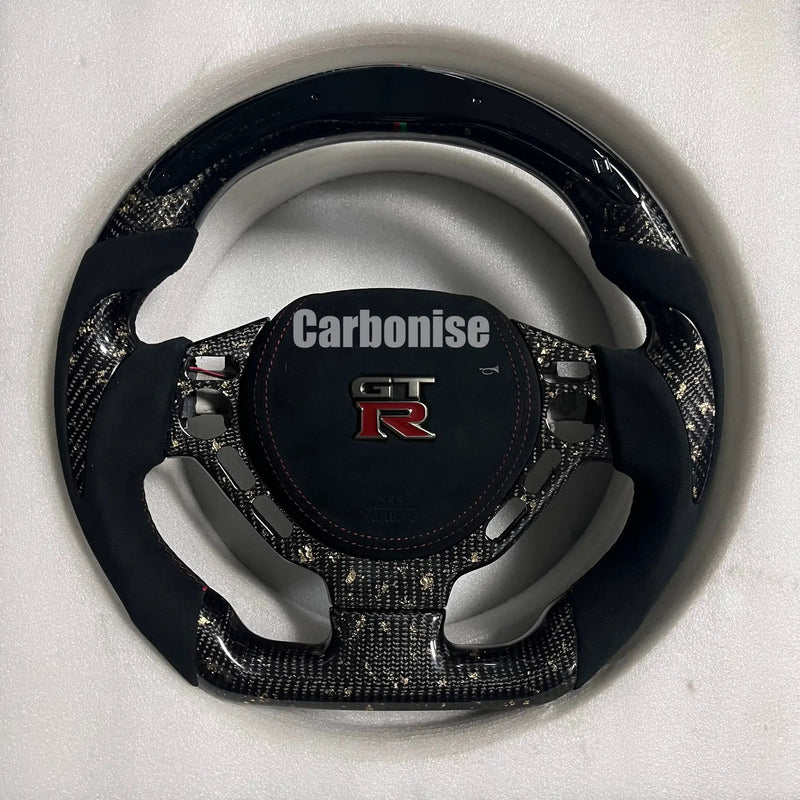 Nissan GTR Steering Wheel (Forged Carbon Fiber+Alcantara) @4 by CARBONISE