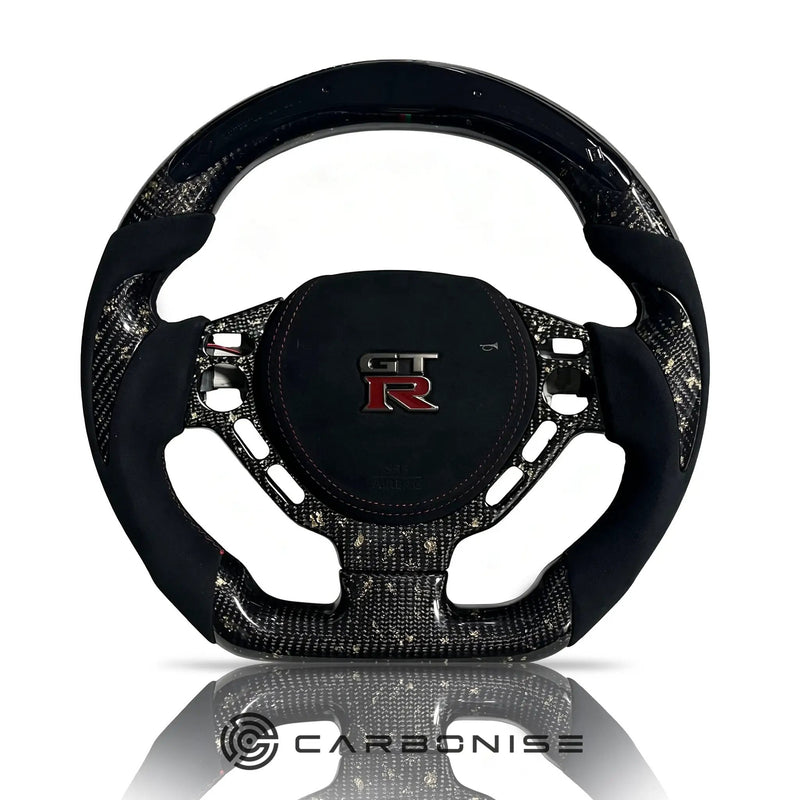 Nissan GTR Steering Wheel (Forged Carbon Fiber+Alcantara) @4 by CARBONISE