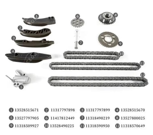 N57 Engine Timing Chain Tensioner Kit for BMW X6 X5 X4 X3 7 5 4 3 Series 330d 325d 430d 530d 525d 730d 30d 2993cc 3.0L 10- by JBH AUTO PARTS