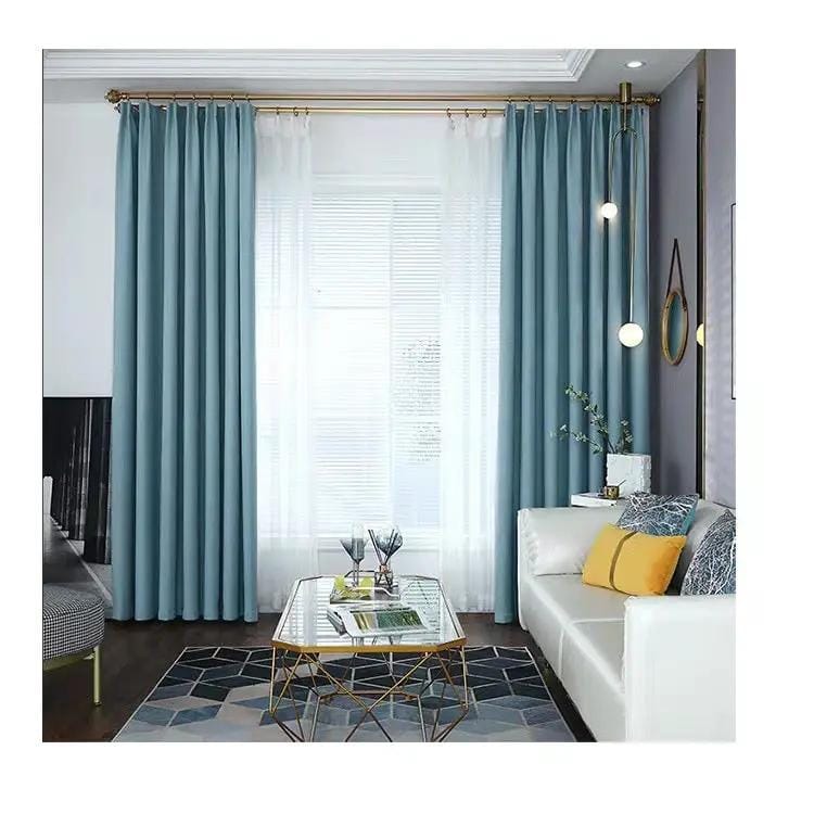 Kiwi Grab Kiwi Grab 100% Blockout Blue Readymade Curtain drapes – 8 sizes 100% Blockout Blue Readymade Curtain drapes – 8 sizes