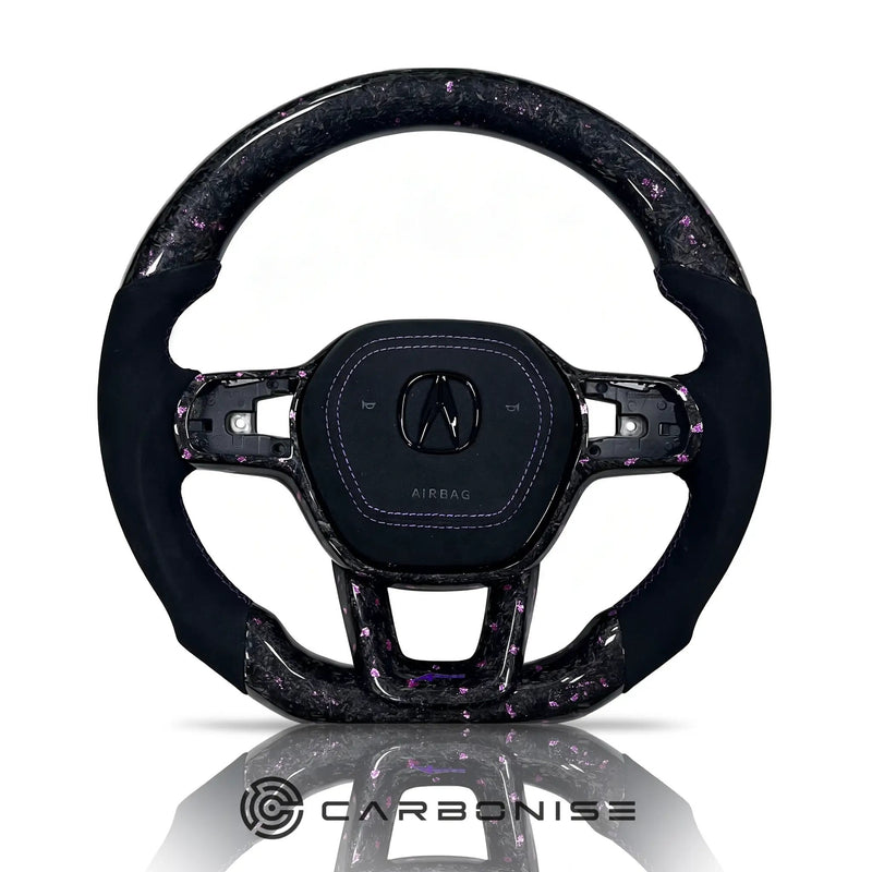 Honda Steering Wheel (Forged Carbon Fiber+ Alcantara) @10 by CARBONISE