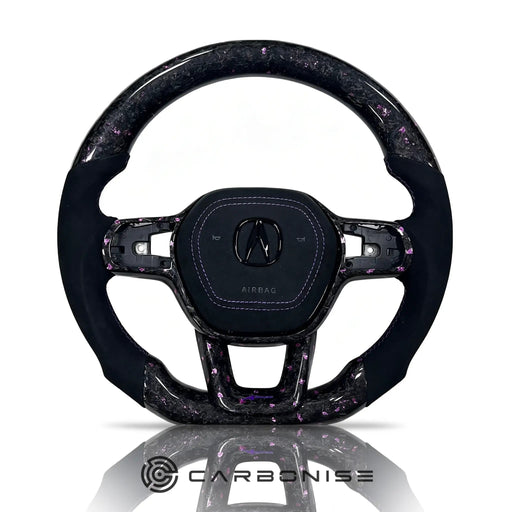 Honda Steering Wheel (Forged Carbon Fiber+ Alcantara) @10 by CARBONISE