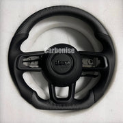 Jeep Steering Wheel (Matte Carbon Fiber+Smooth Leather)@4 by CARBONISE