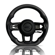 Jeep Steering Wheel (Matte Carbon Fiber+Smooth Leather)@4 by CARBONISE
