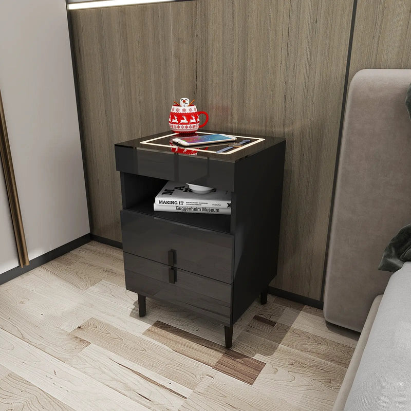 'Nicola' Smart Bedside Table with Intelligent Wireless Charging (USB-C Port DOES NOT WORK!) by sue-e furniture