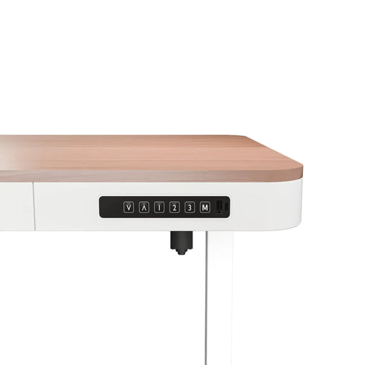 sue-e furniture Computer Desk ErgoLift Single Motor Sit Stand Desk with Drawer Maple 1.2m ErgoLift Single Motor Sit Stand Desk with Drawer Maple 1.2m