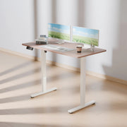 Electra Ergo Single Motor Sit Stand Desk Walnut 1.4m by sue-e furniture