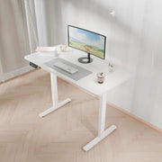 Electra Ergo Single Motor Sit Stand Desk White 1.4m by sue-e furniture