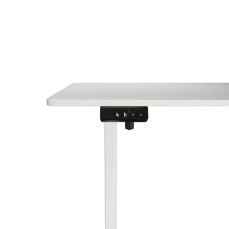 Electra Ergo Single Motor Sit Stand Desk White 1.2m by sue-e furniture
