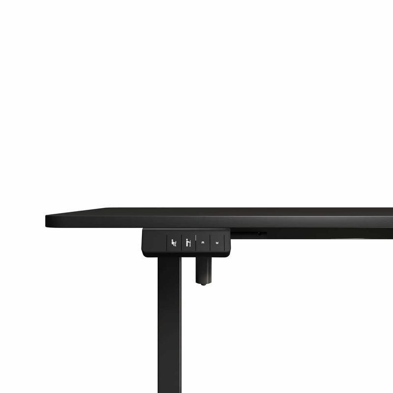 Electra Ergo Single Motor Sit Stand Desk Black 1.4m by sue-e furniture