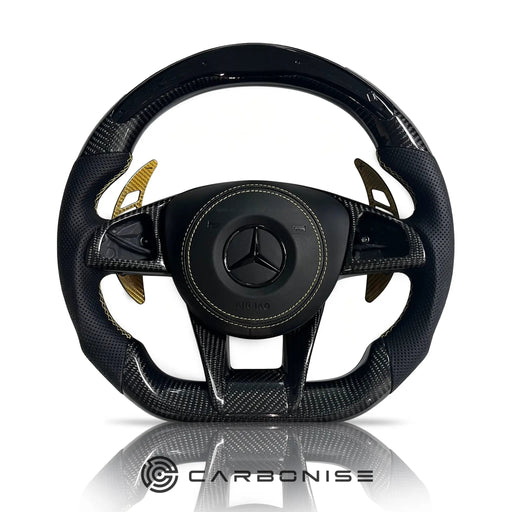 Mercedes-Benz Steering Wheel (Carbon Fiber+Perforated Leather) &5 by CARBONISE
