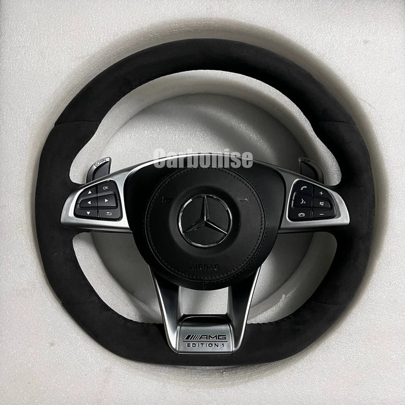 Mercedes-Benz Steering Wheel (Full Alcantara) &3 by CARBONISE