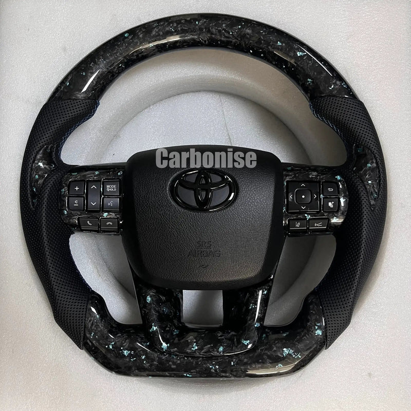 Toyota Hilux/Fortuner/Land Cruiser (Forged Carbon Fiber+Perforated Leather) @1 by CARBONISE