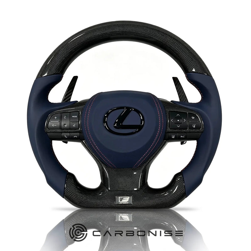Lexus GS/ES/IS Steering Wheel (Carbon Fiber+Smooth Leather) by CARBONISE