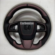 Honda Steering Wheel (Carbon Fiber+Perforated Leather)@6 by CARBONISE