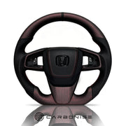 Honda Steering Wheel (Carbon Fiber+Perforated Leather)@6 by CARBONISE