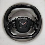 Chevrolet Steering Wheel (Carbon Fiber+Smooth Leather)@3 by CARBONISE
