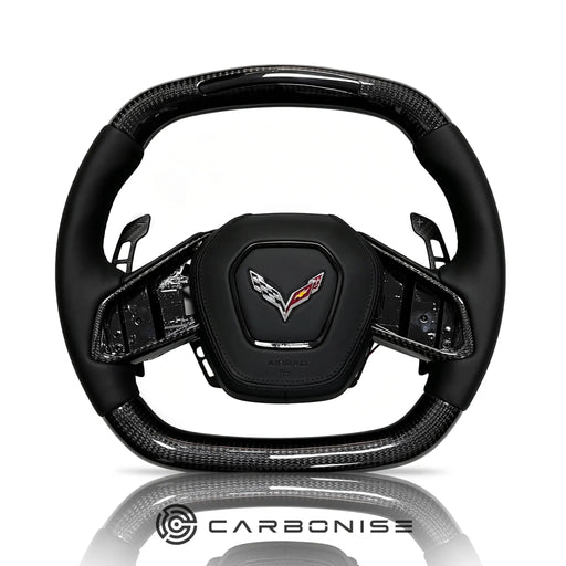 Chevrolet Steering Wheel (Carbon Fiber+Smooth Leather)@3 by CARBONISE