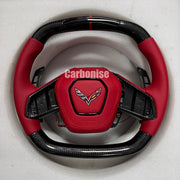 Chevrolet Steering Wheel (Carbon Fiber+Smooth Leather) @2 by CARBONISE