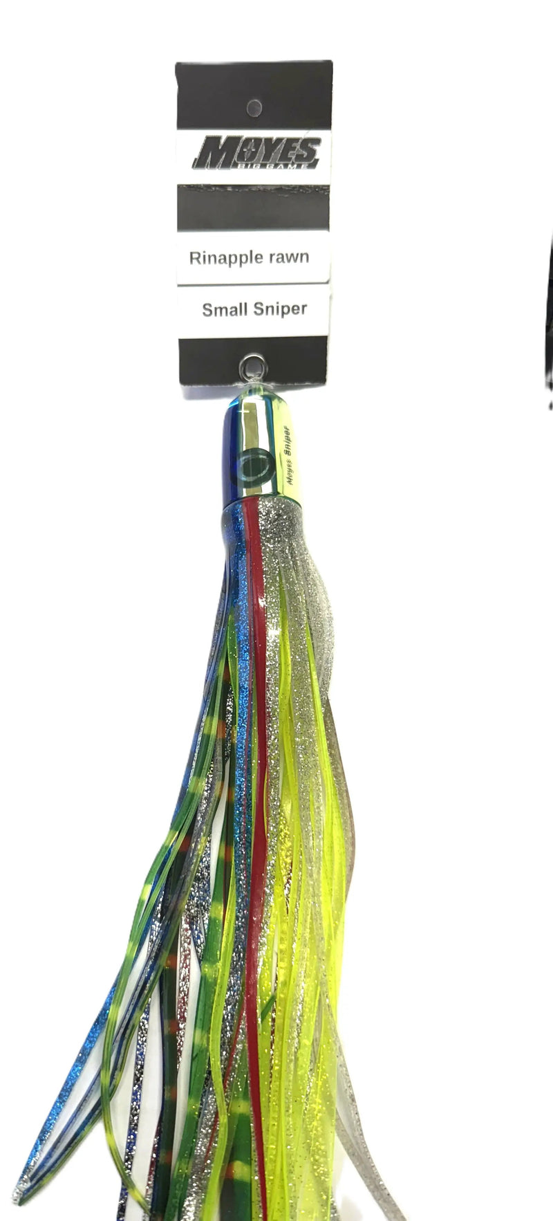 Moyes Sniper 9 Inch Skirted Lure Semi Jet Bullet Head by Black Pete