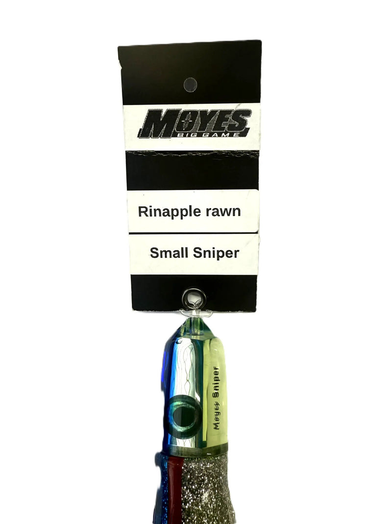Moyes Sniper 9 Inch Skirted Lure Semi Jet Bullet Head by Black Pete