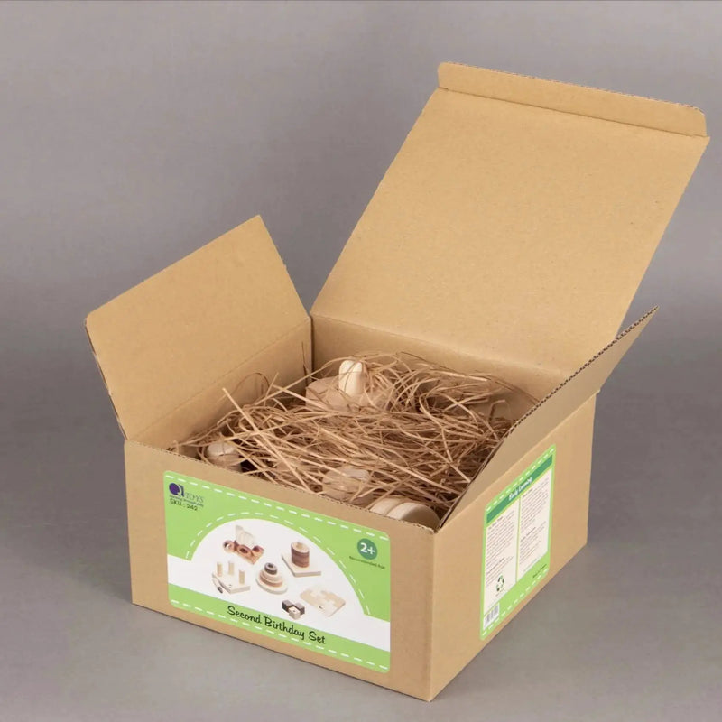 First Birthday Gift Set - QToys | Wooden Toys NZ by Curious Moonbeam