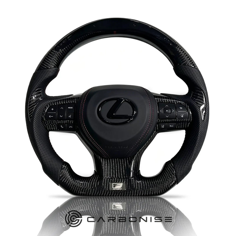 Lexus LX/RC/IS Steering Wheel (Carbon Fiber+Perforated Leather) @2 by CARBONISE