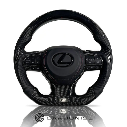 Lexus LX/RC/IS Steering Wheel (Carbon Fiber+Perforated Leather) @2 by CARBONISE