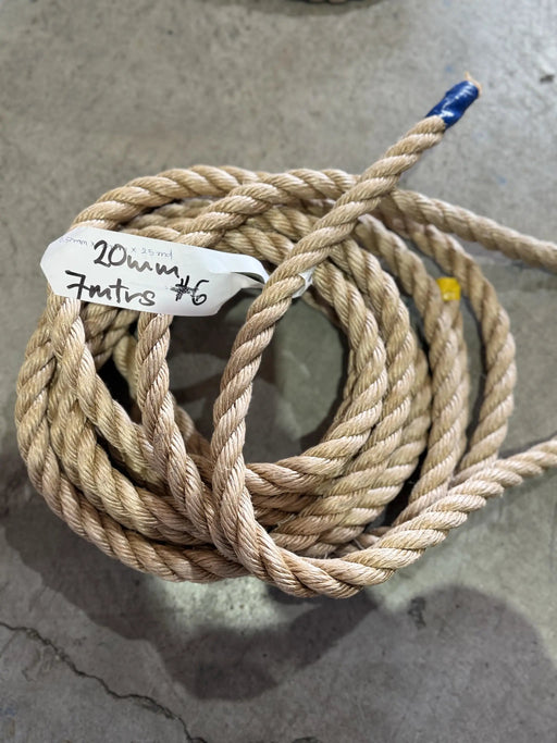 Pro Manila Rope Short 20MM x 7M by Action Outdoors