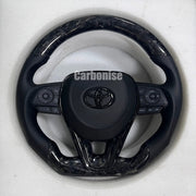 Toyota Corolla/Crown/Camry/Rav4/Harrier (Forged Carbon Fiber+Perforated Leather) @3 by CARBONISE