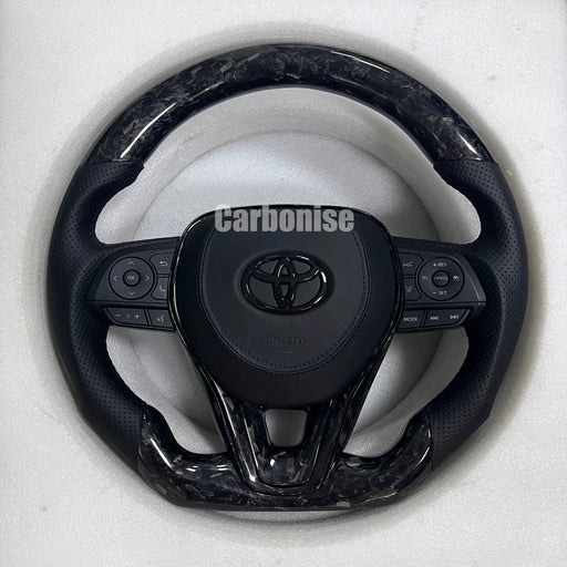 Toyota Corolla/Crown/Camry/Rav4/Harrier (Forged Carbon Fiber+Perforated Leather) @3 by CARBONISE